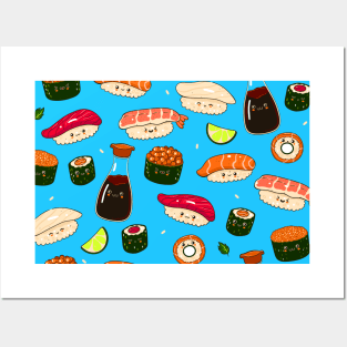 Sushi Party Posters and Art